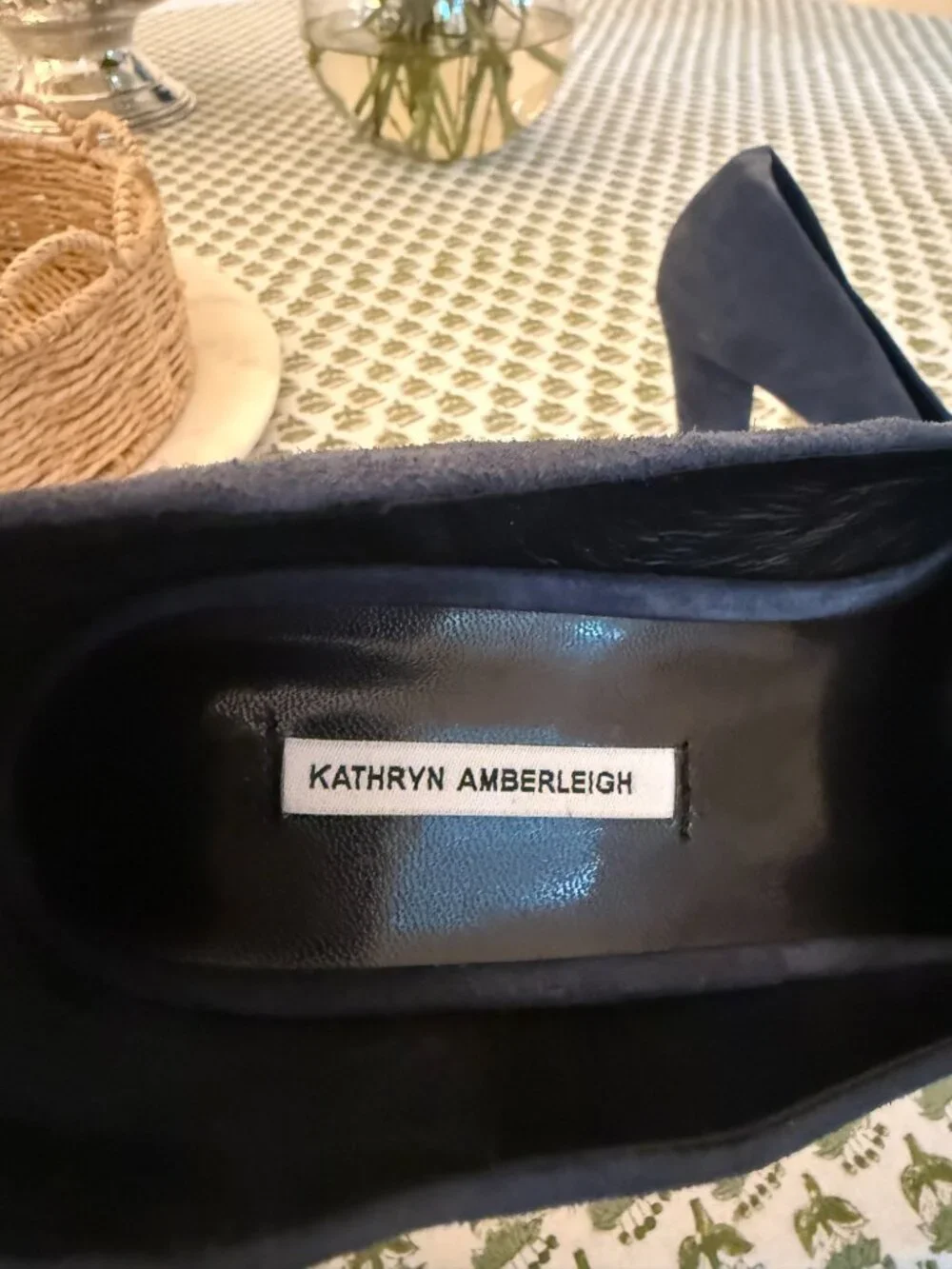 Kathryn Amberleigh Navy Suede Pumps | Womens Size 9.5